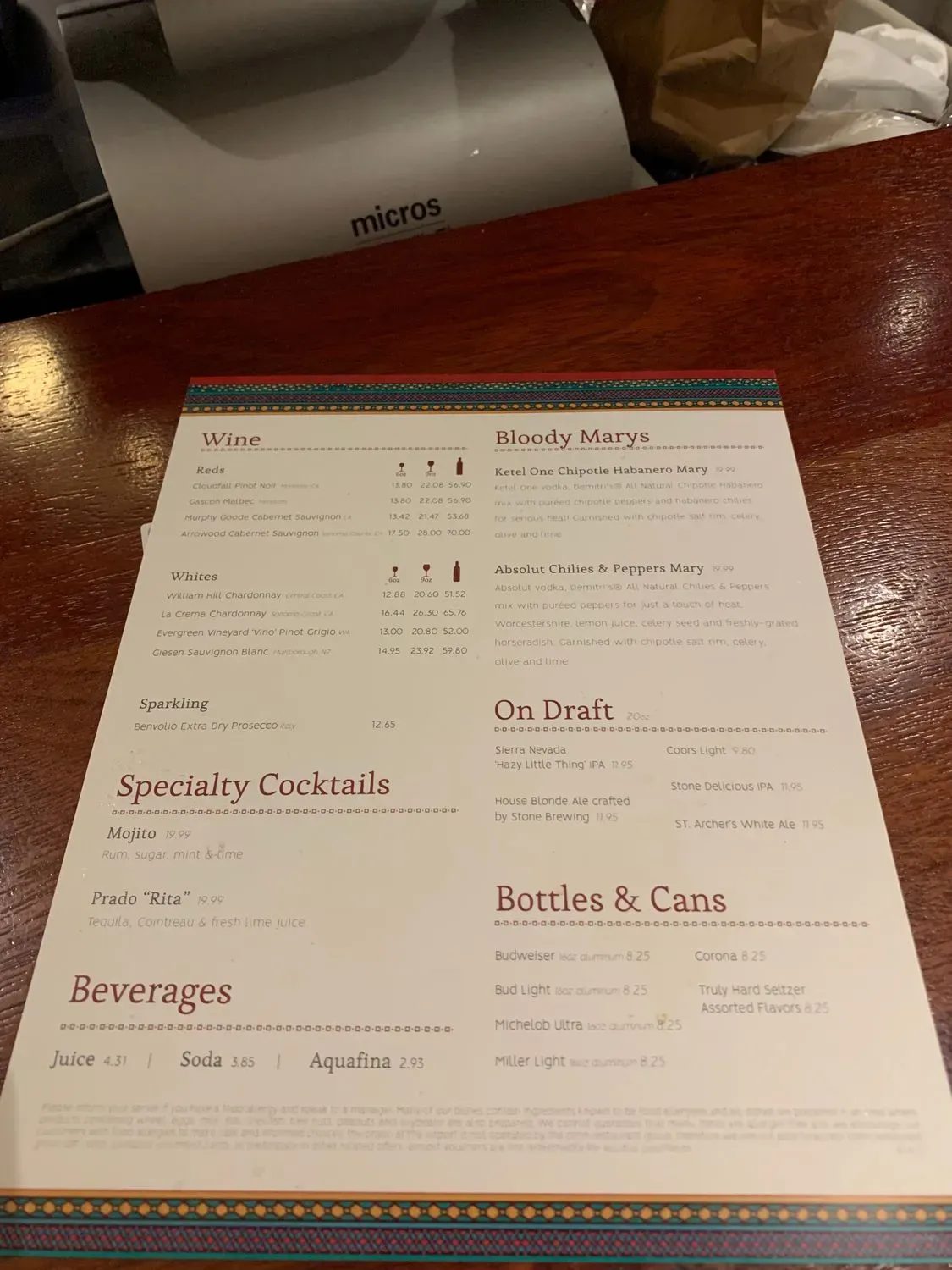 Menu 5