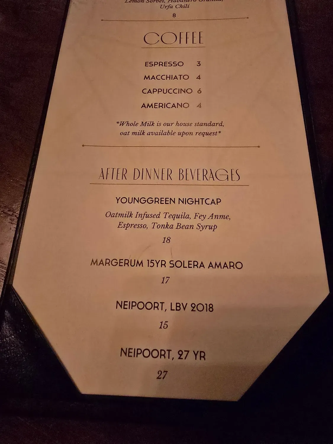 Menu 5