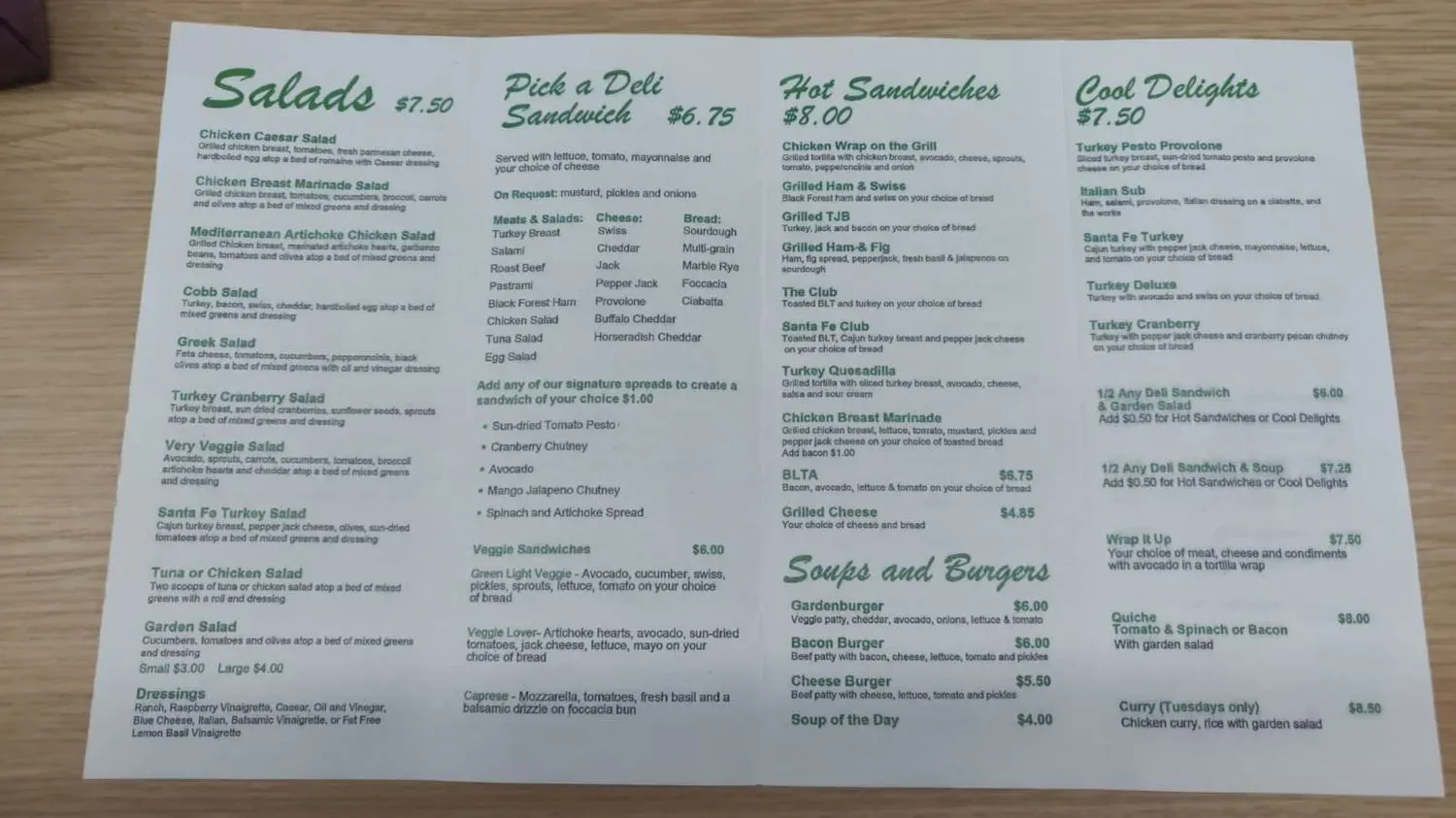 Menu 4