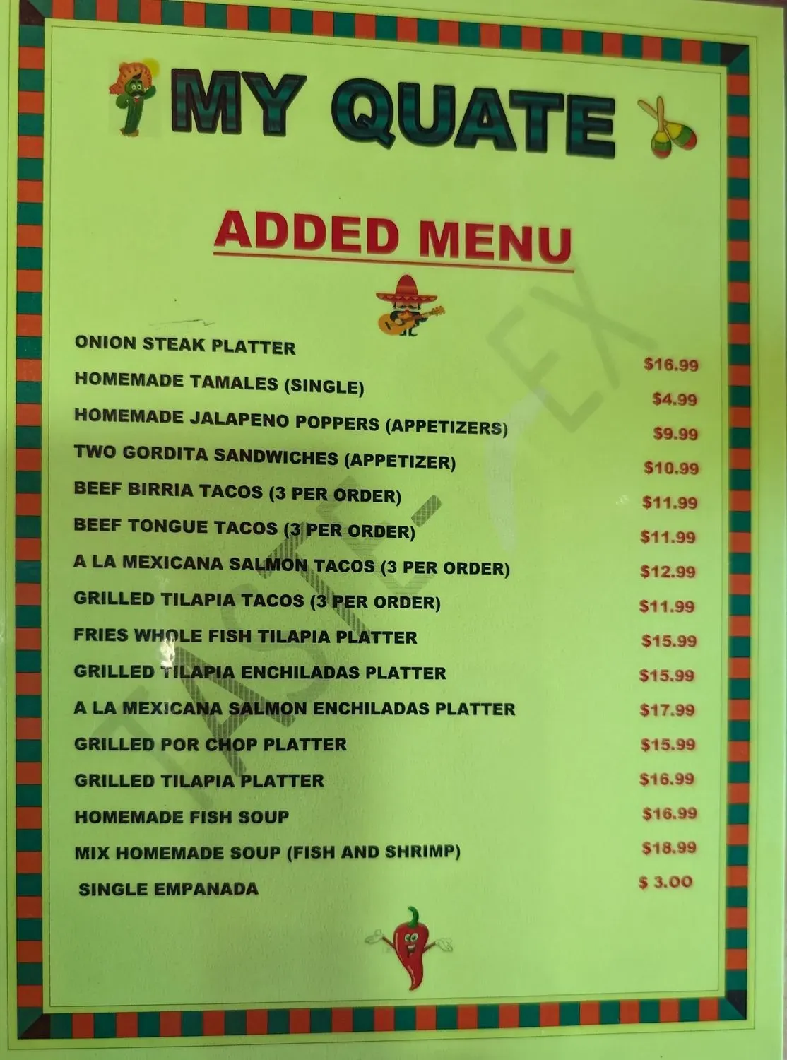 Menu 5