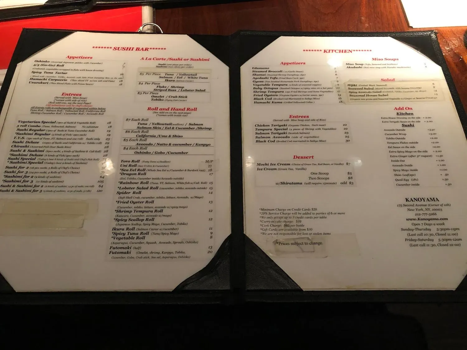 Menu 6