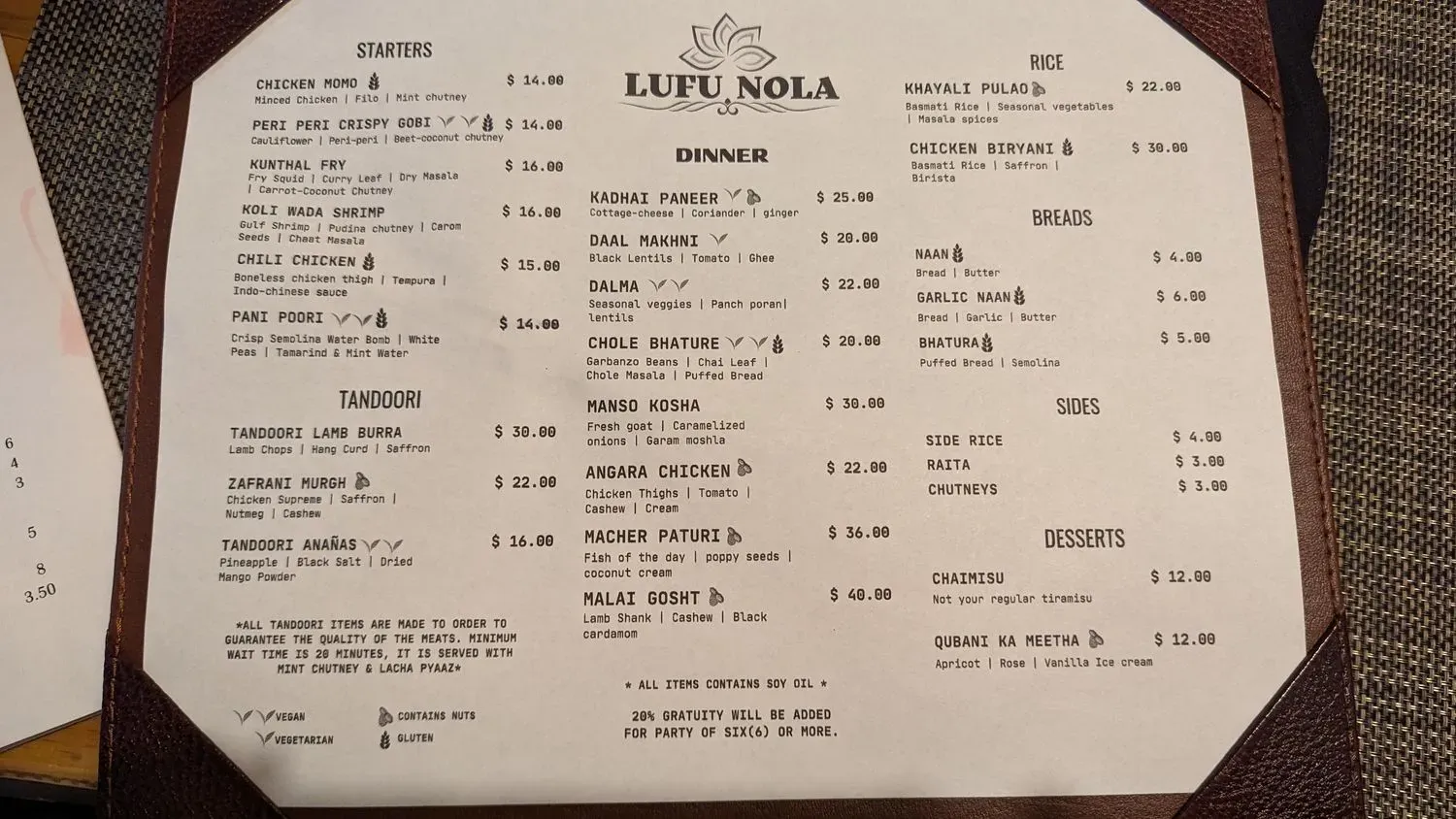 Menu 4