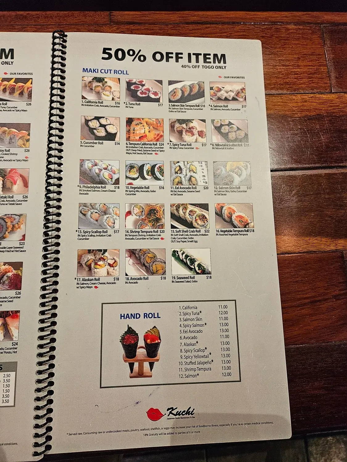 Menu 6