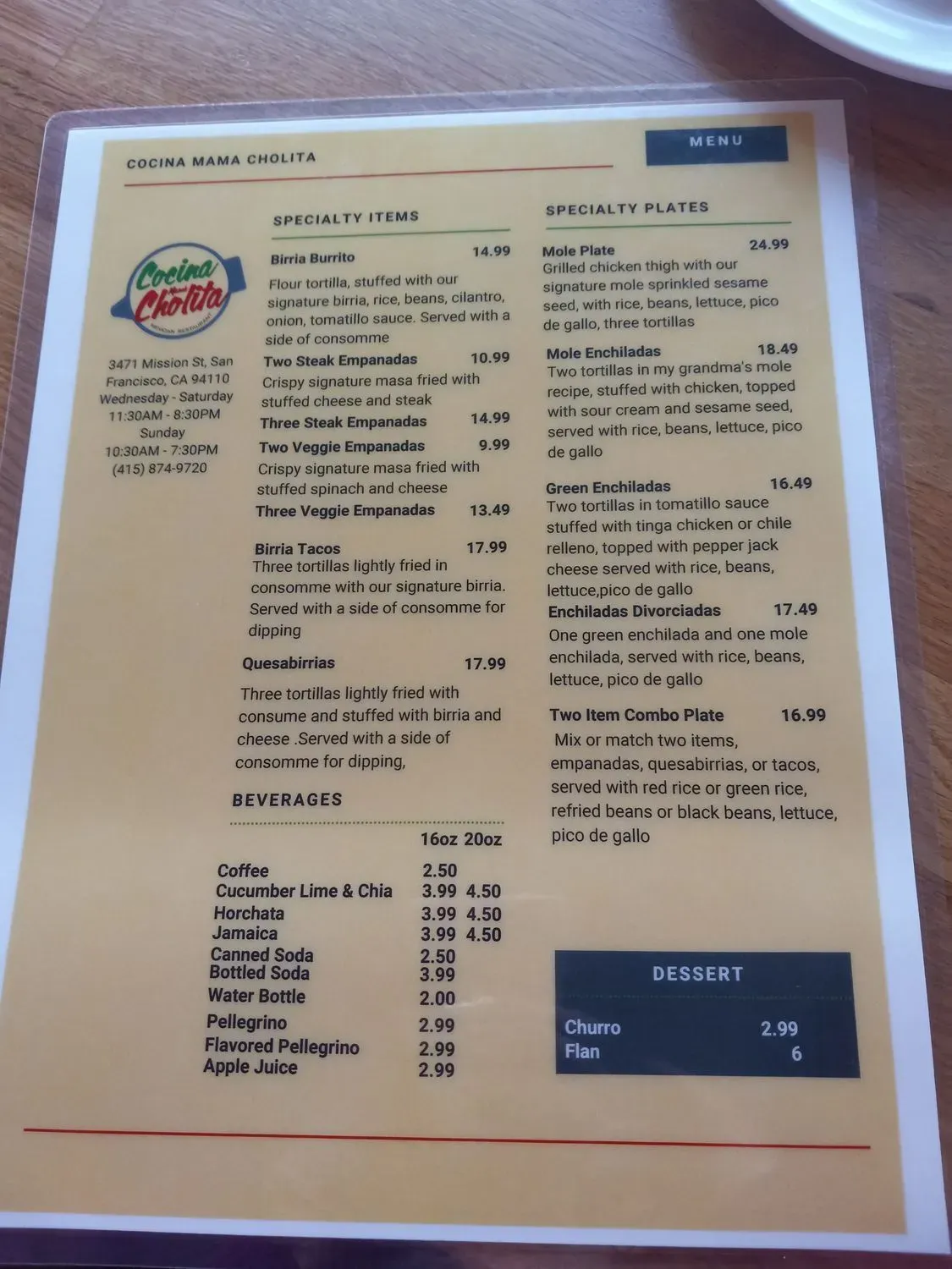 Menu 3