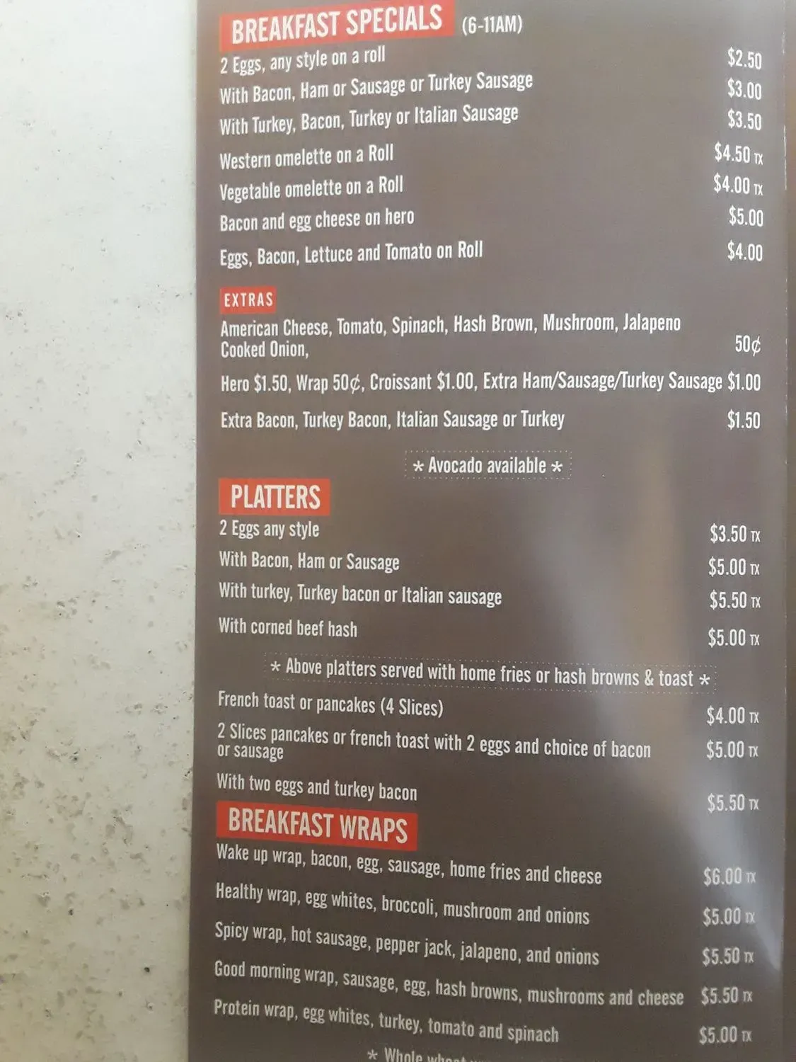 Menu 6