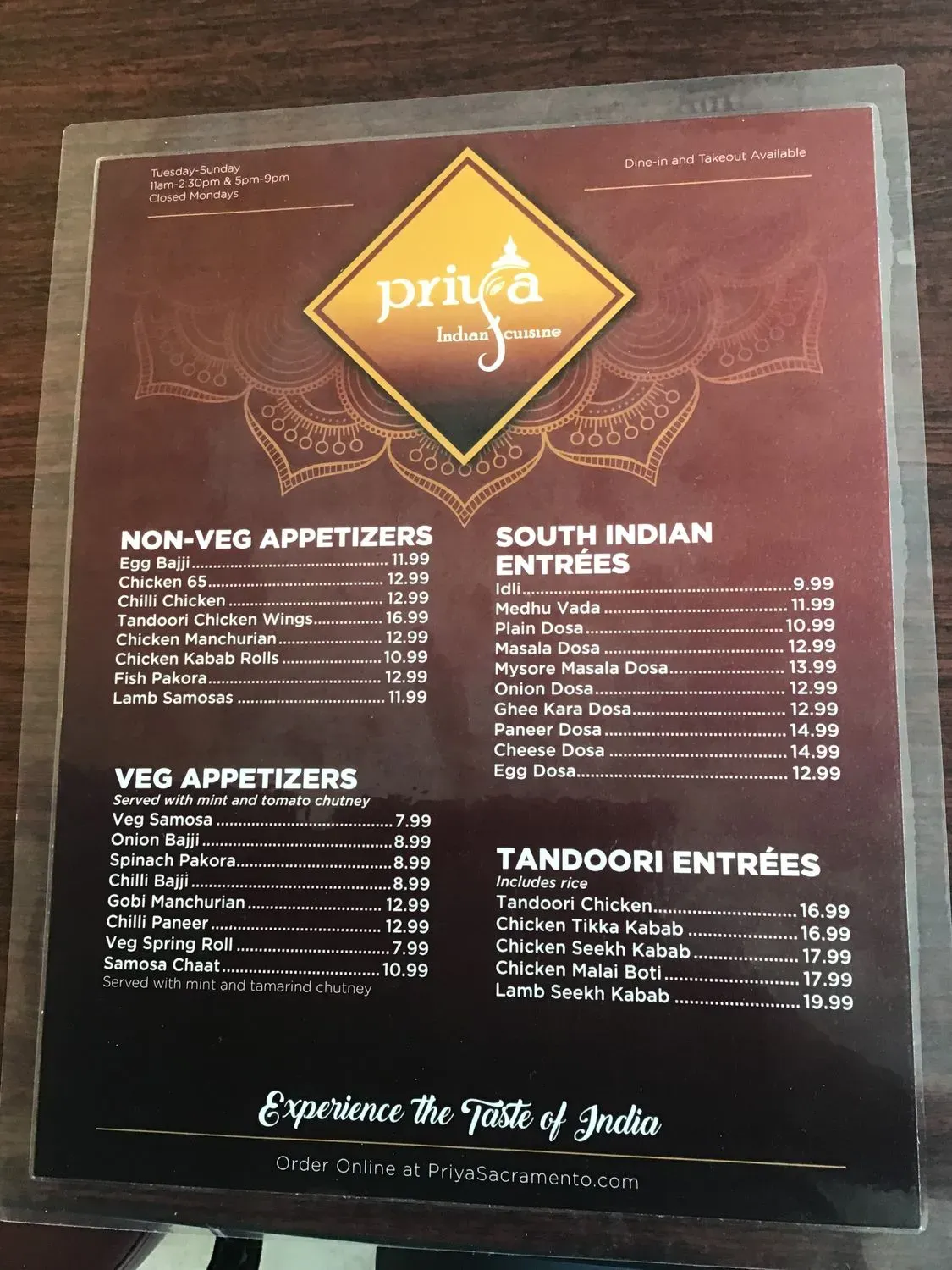 Menu 1