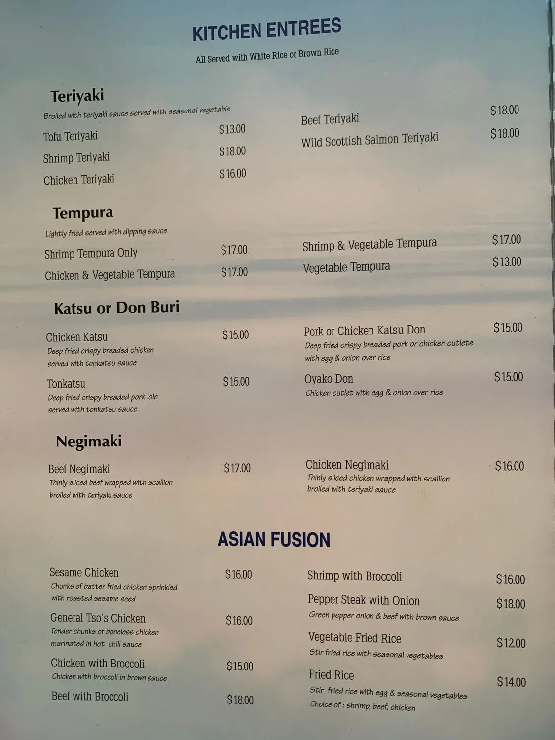 Menu 5