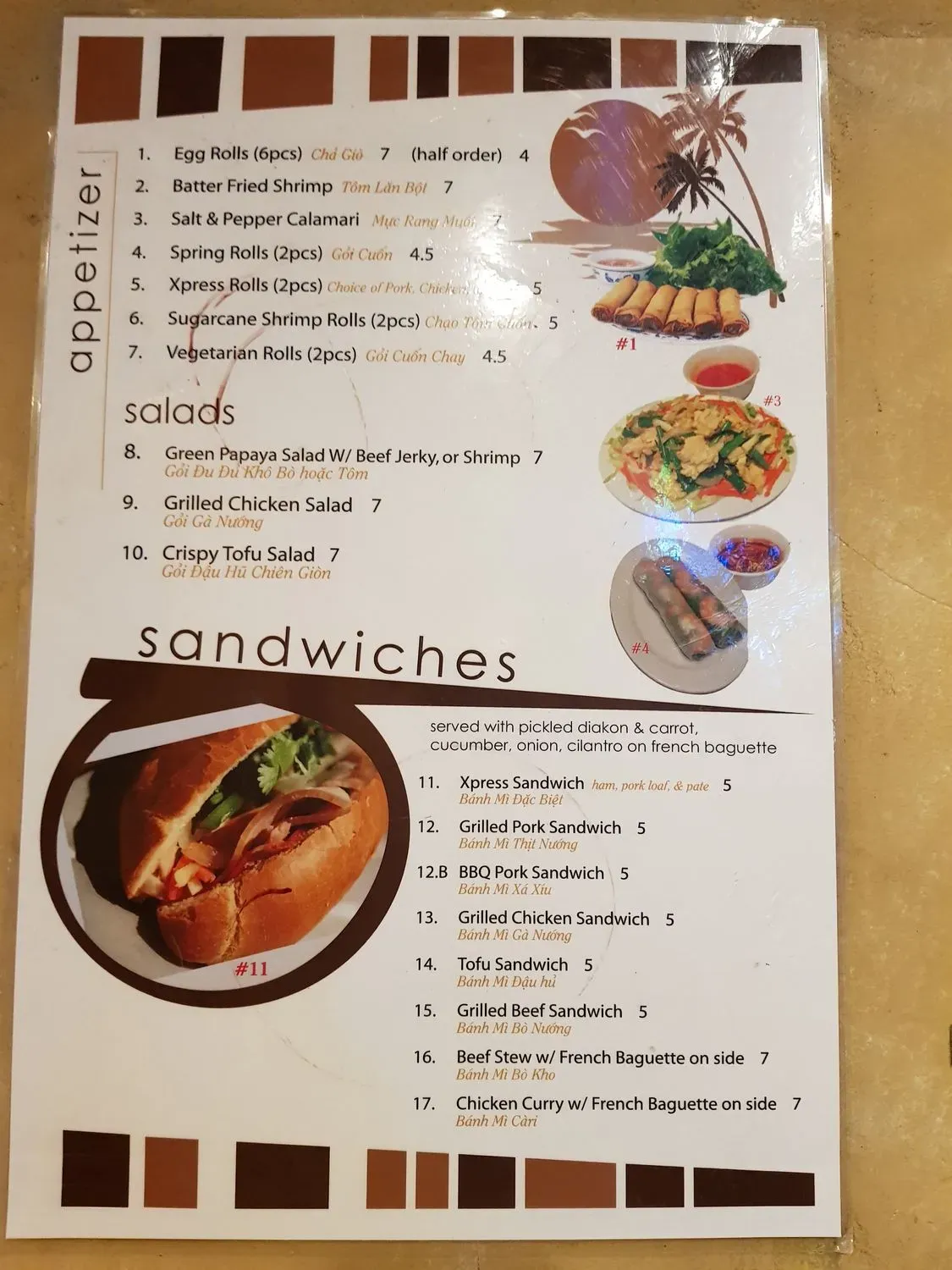 Menu 2