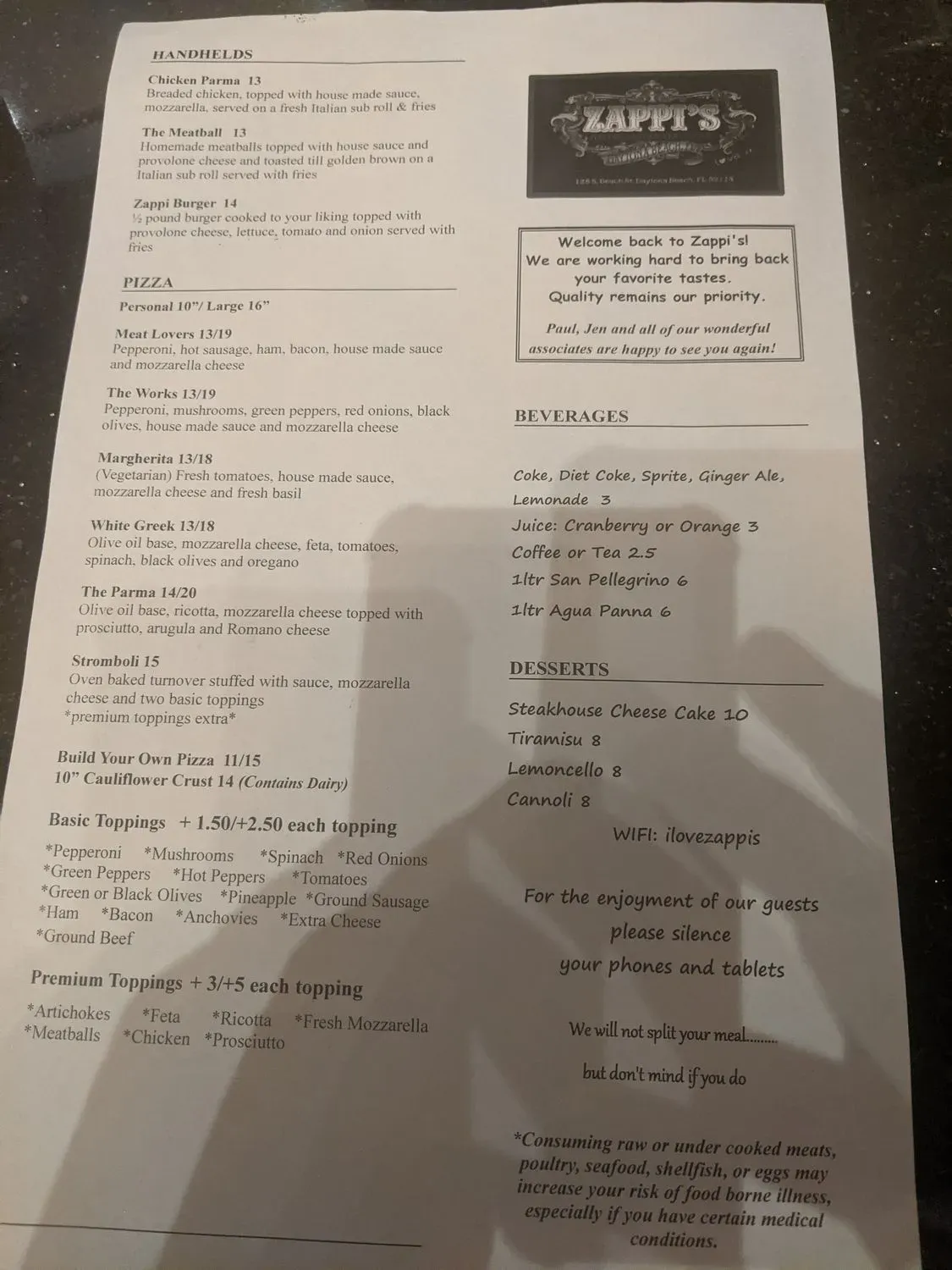 Menu 5