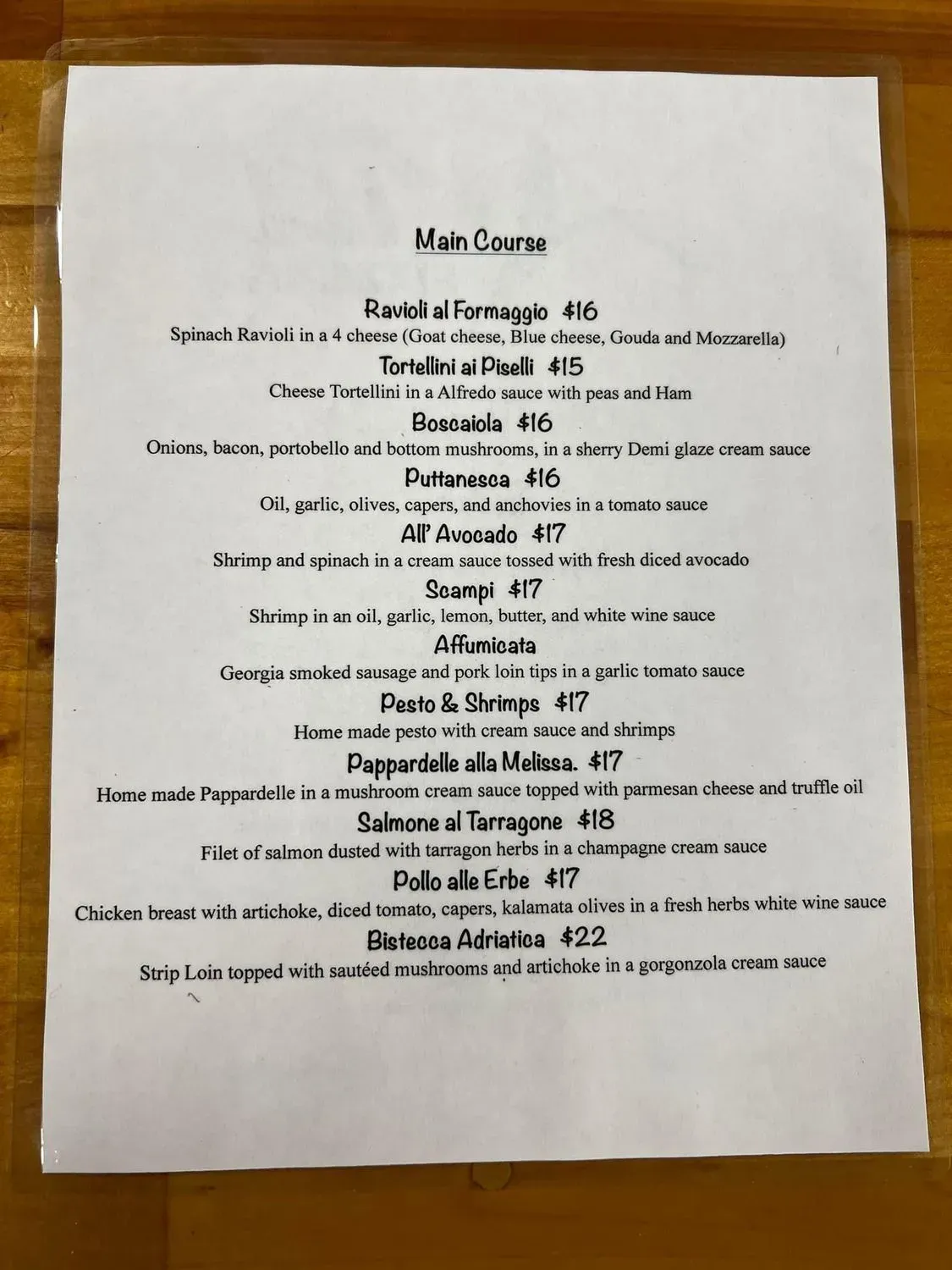 Menu 6