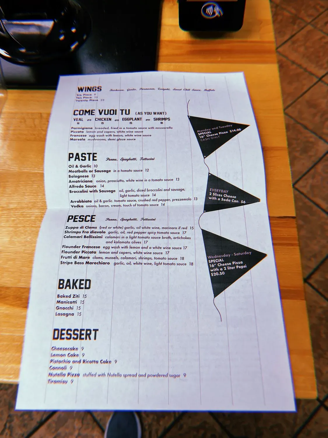 Menu 4