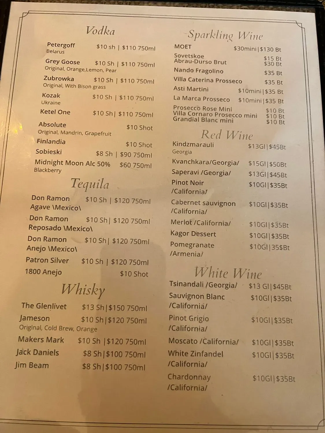 Menu 1