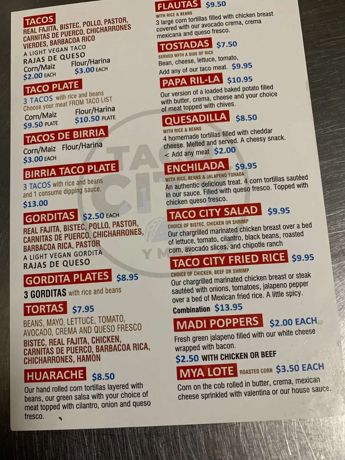 Menu 2