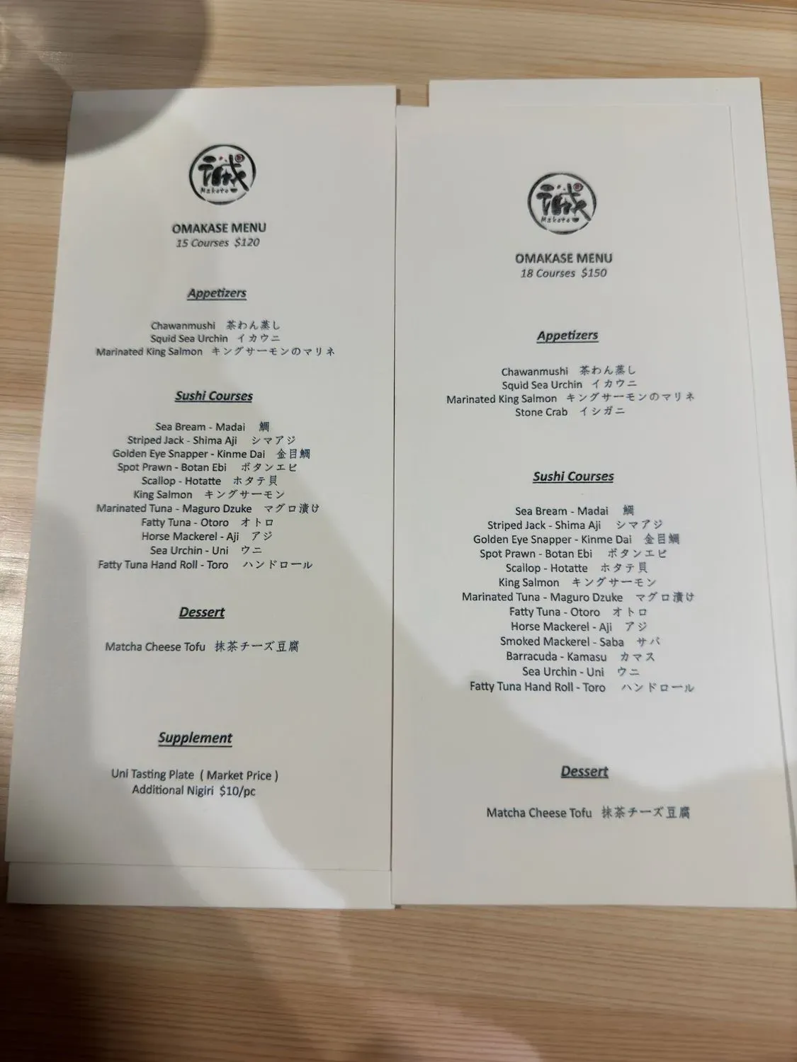 Menu 2