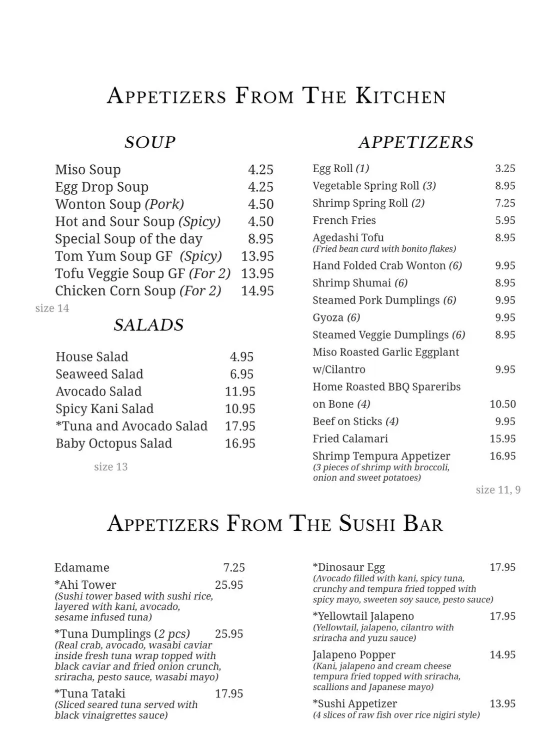 Menu 6