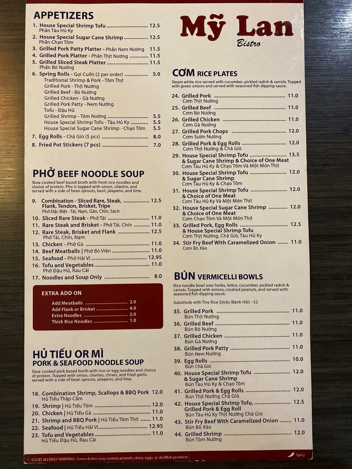 Menu 1