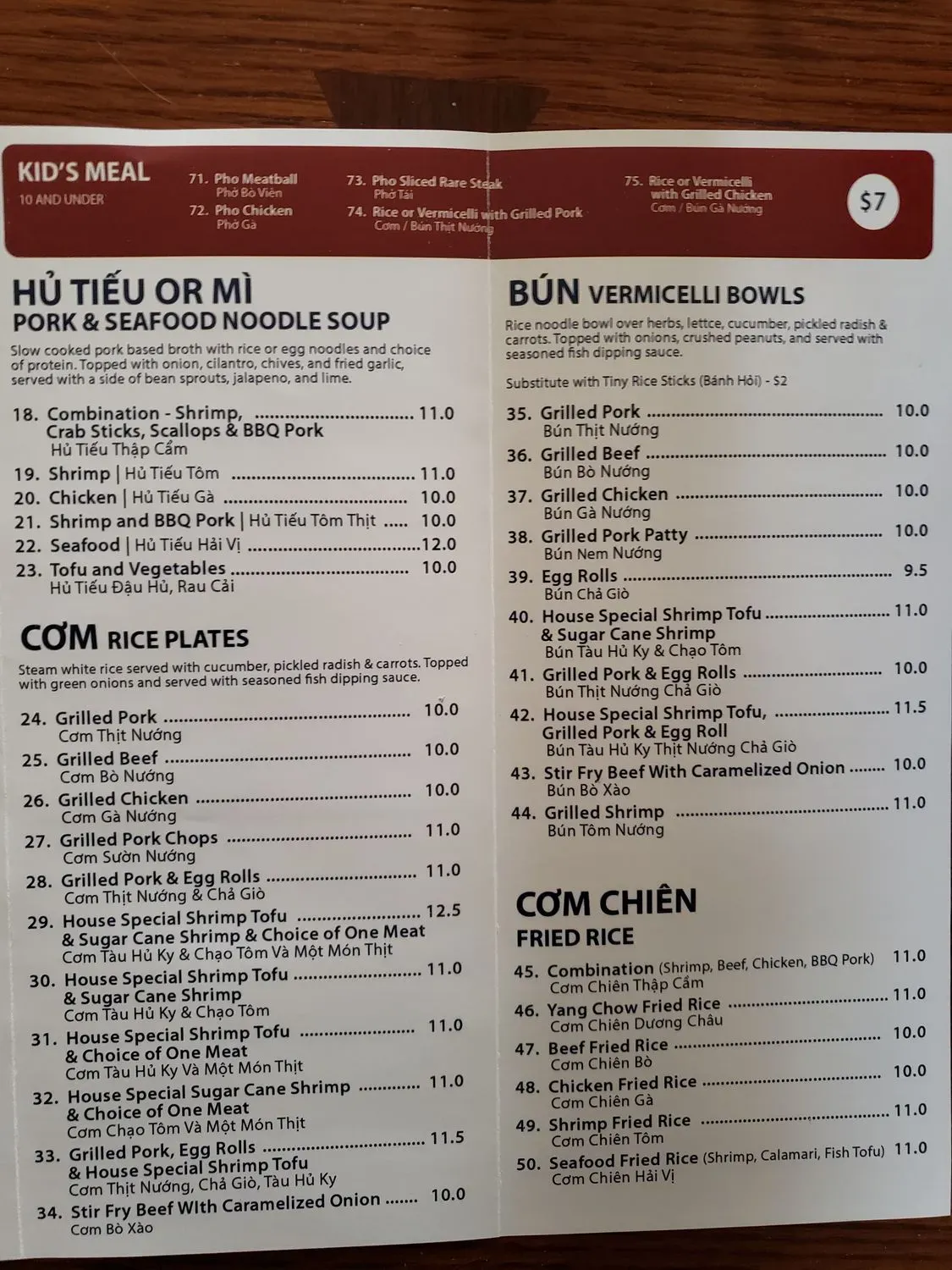 Menu 1