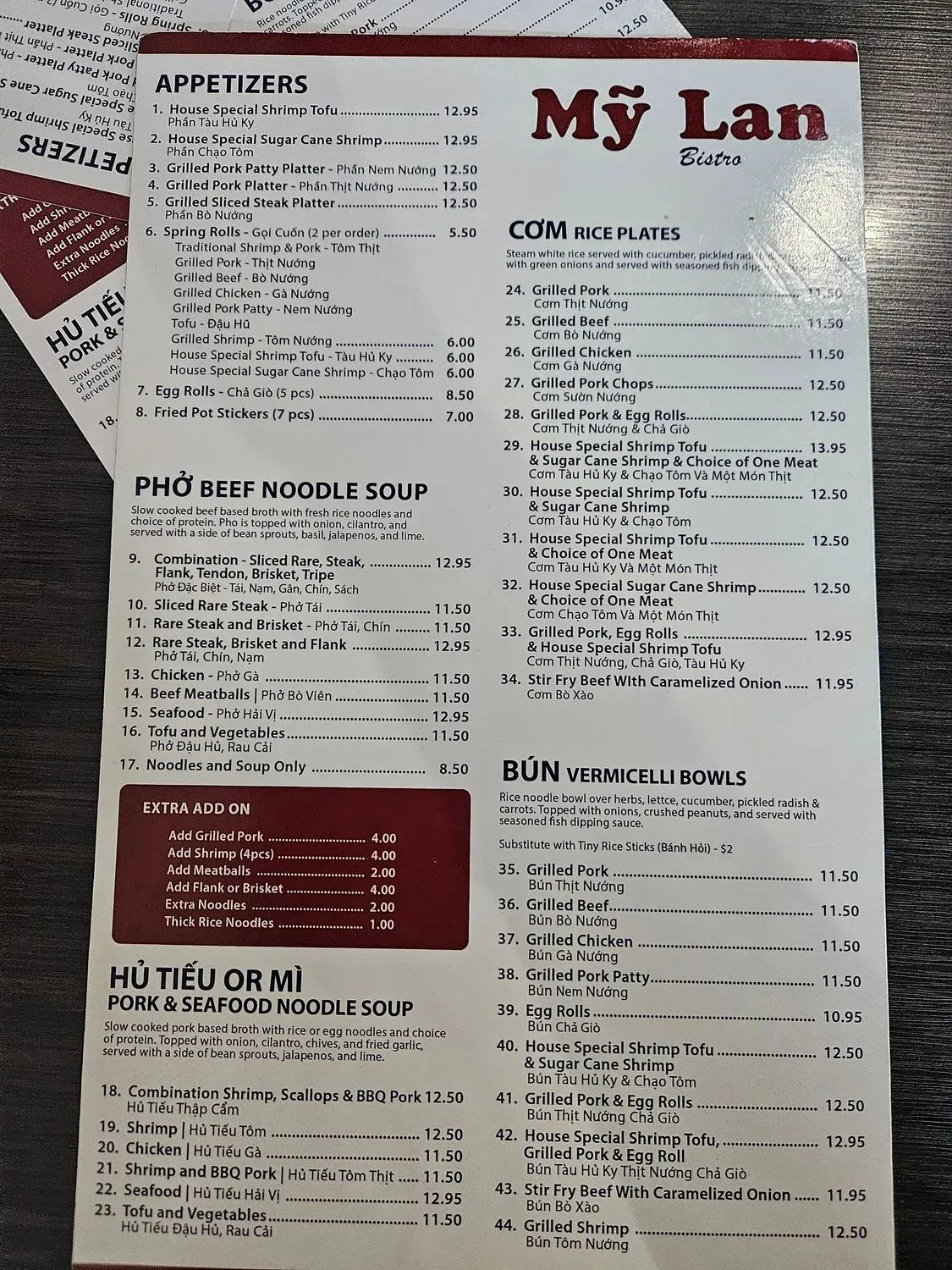 Menu 5