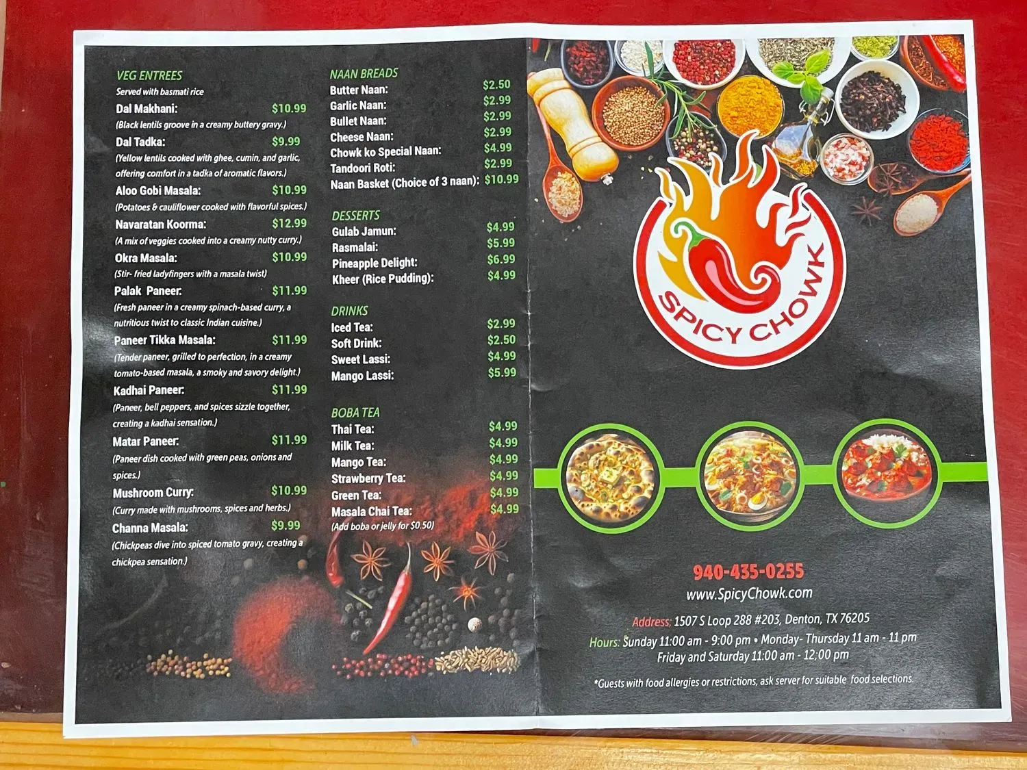 Menu 5