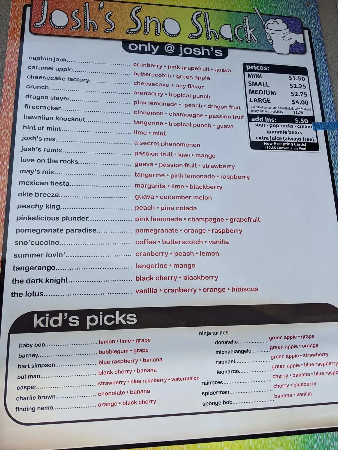 Menu 2