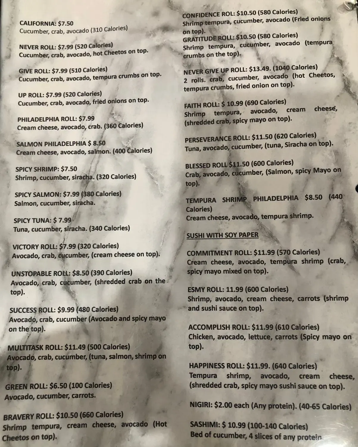 Menu 2