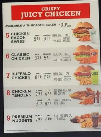 Arby's Menu | Orange Park, FL | Checkle