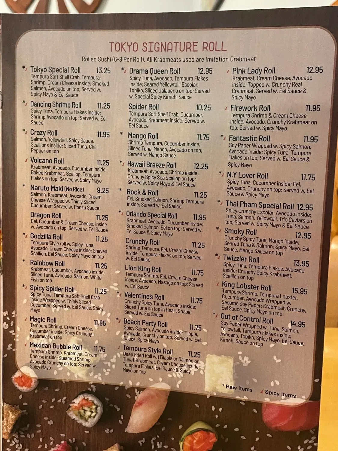 Menu 5