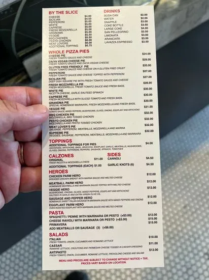 Menu 2