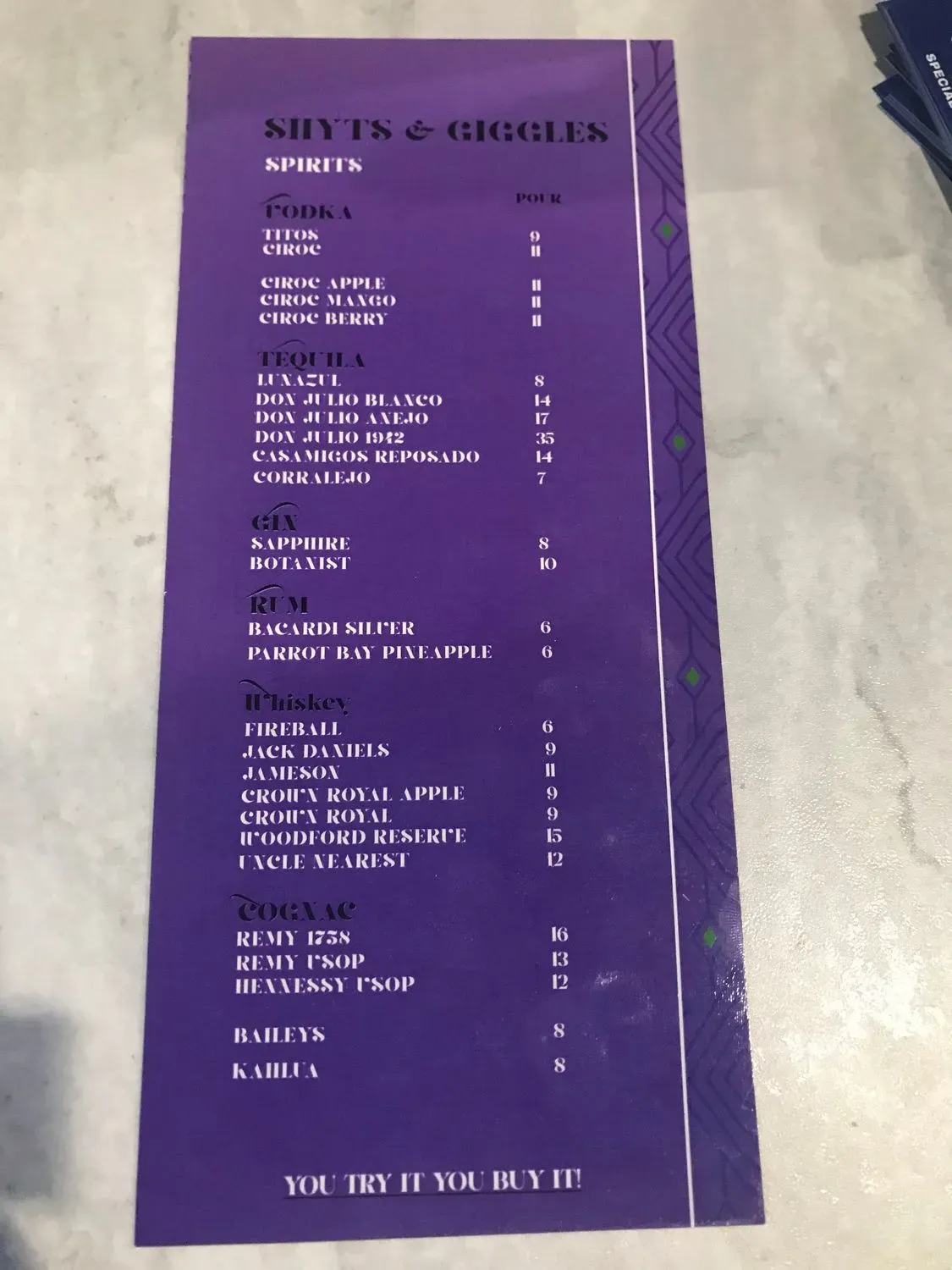 Menu 5