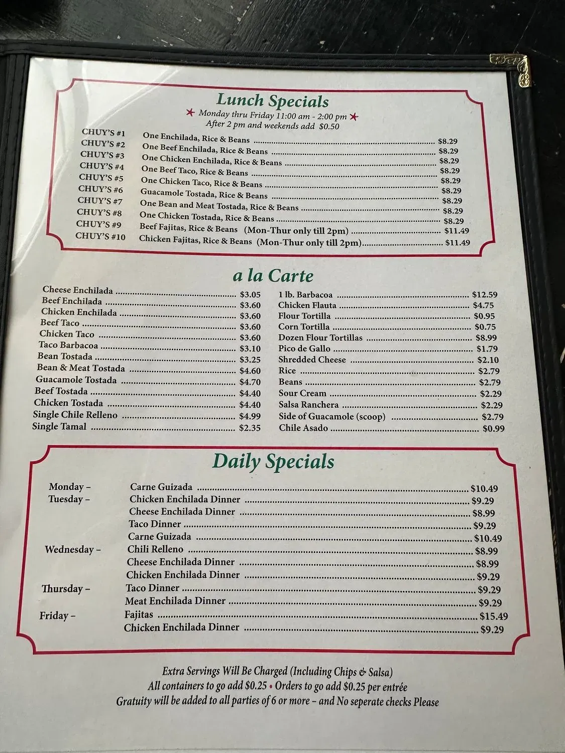 Menu 2