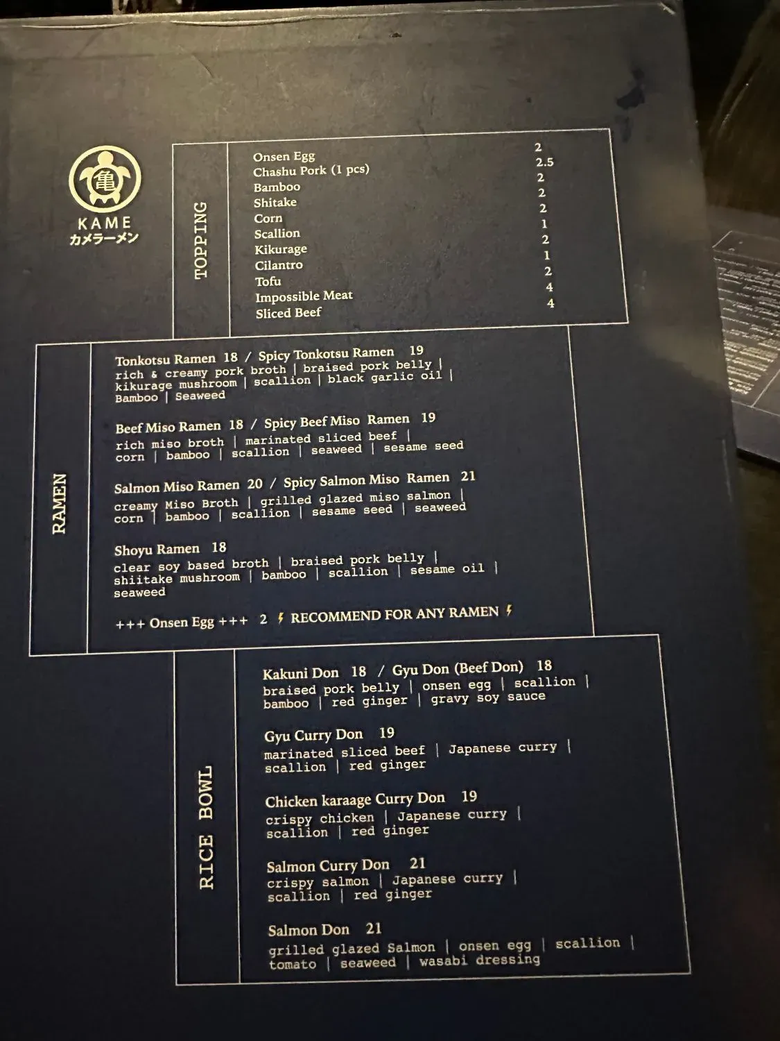 Menu 3