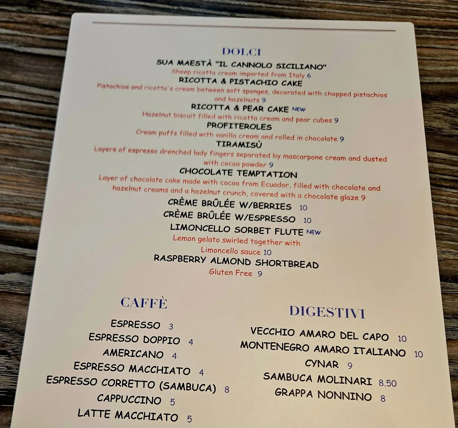 Menu 5