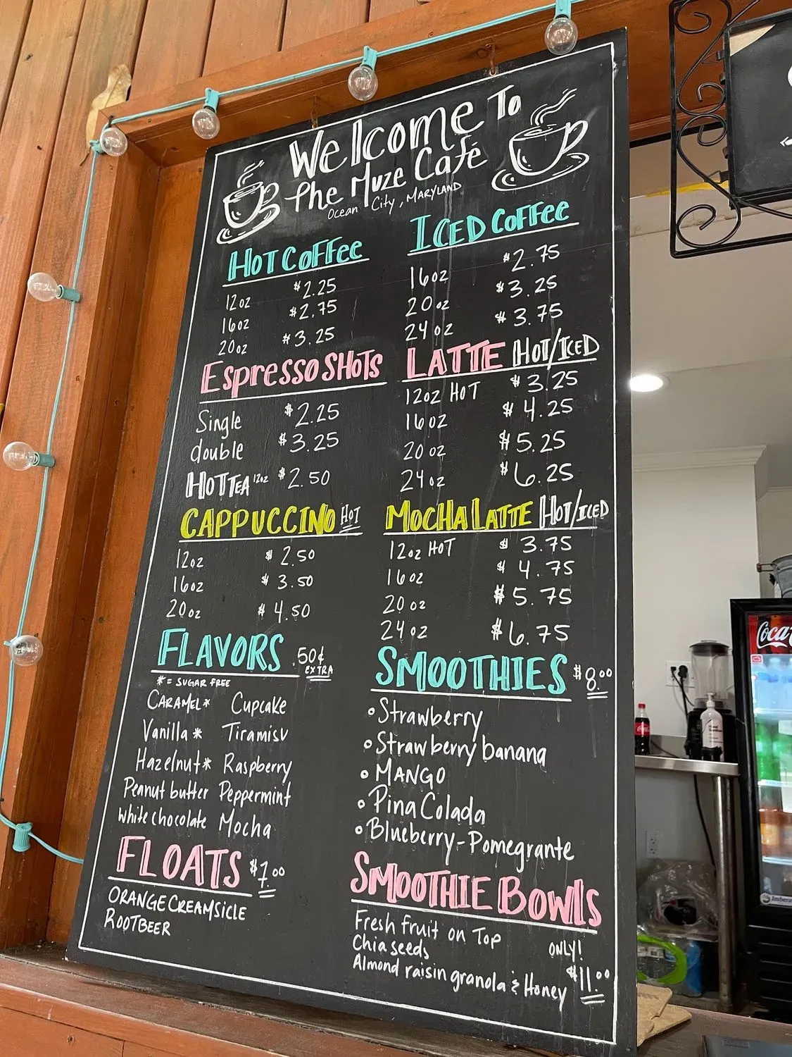 The Muze Cafe Menu - Updated November 2025