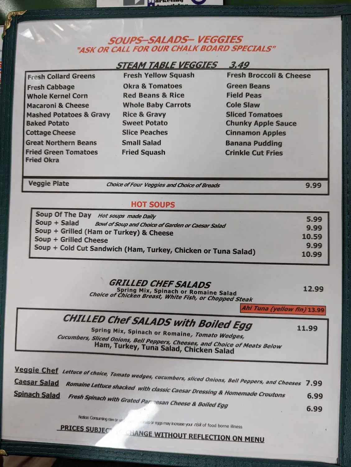 Menu 5