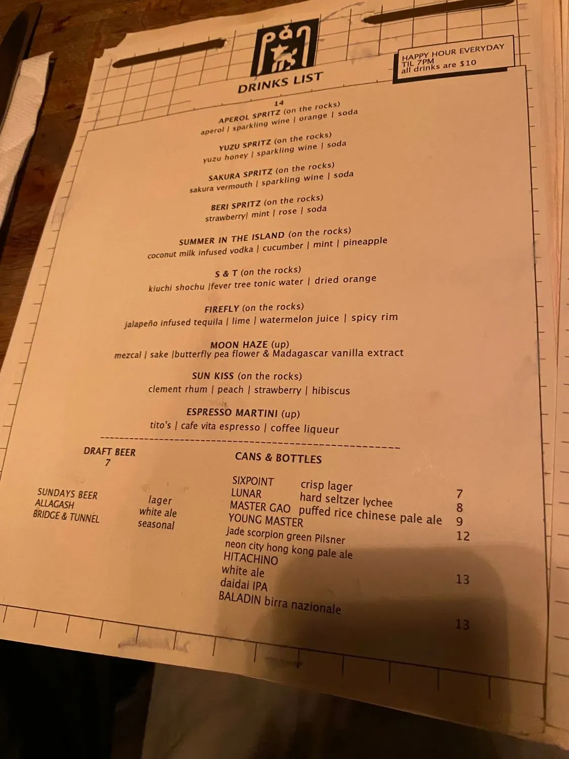 Menu 5