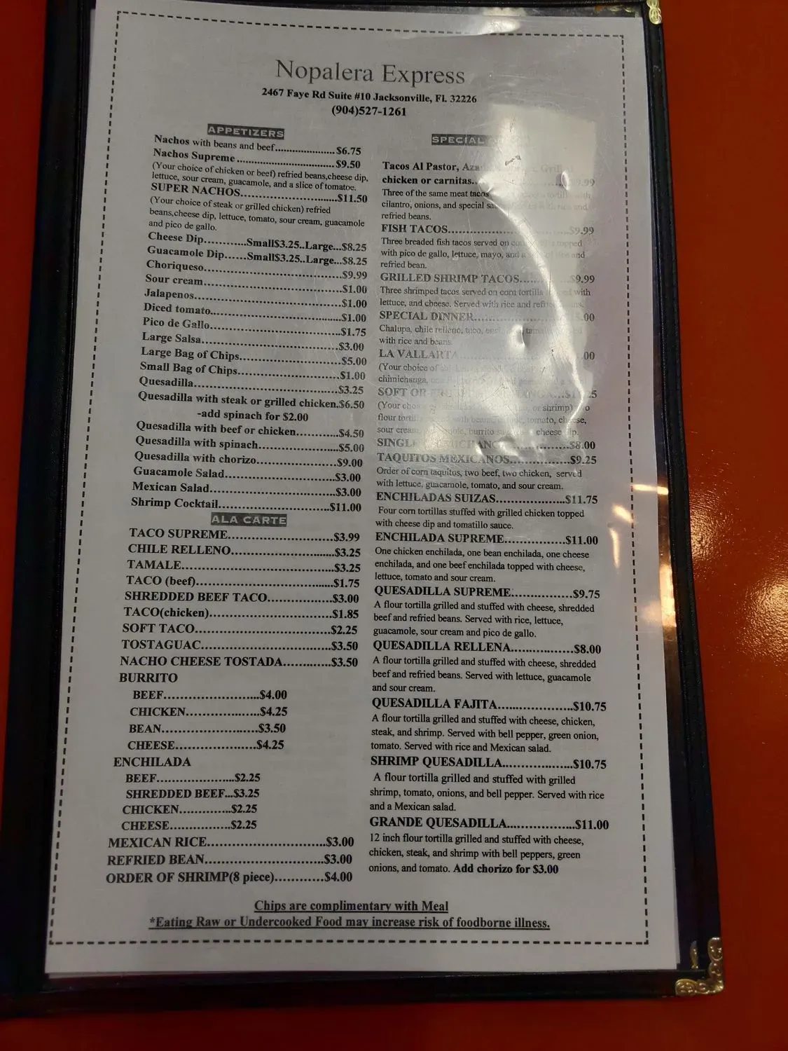 Menu 6