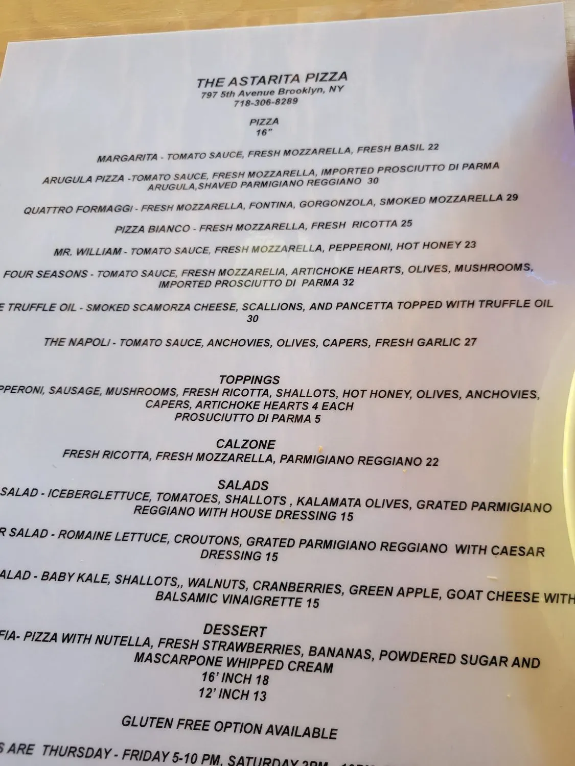 Menu 2