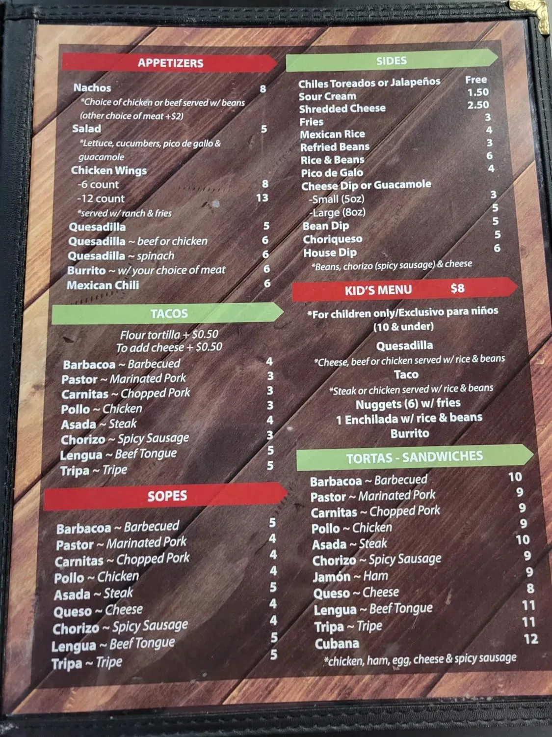 Menu 4