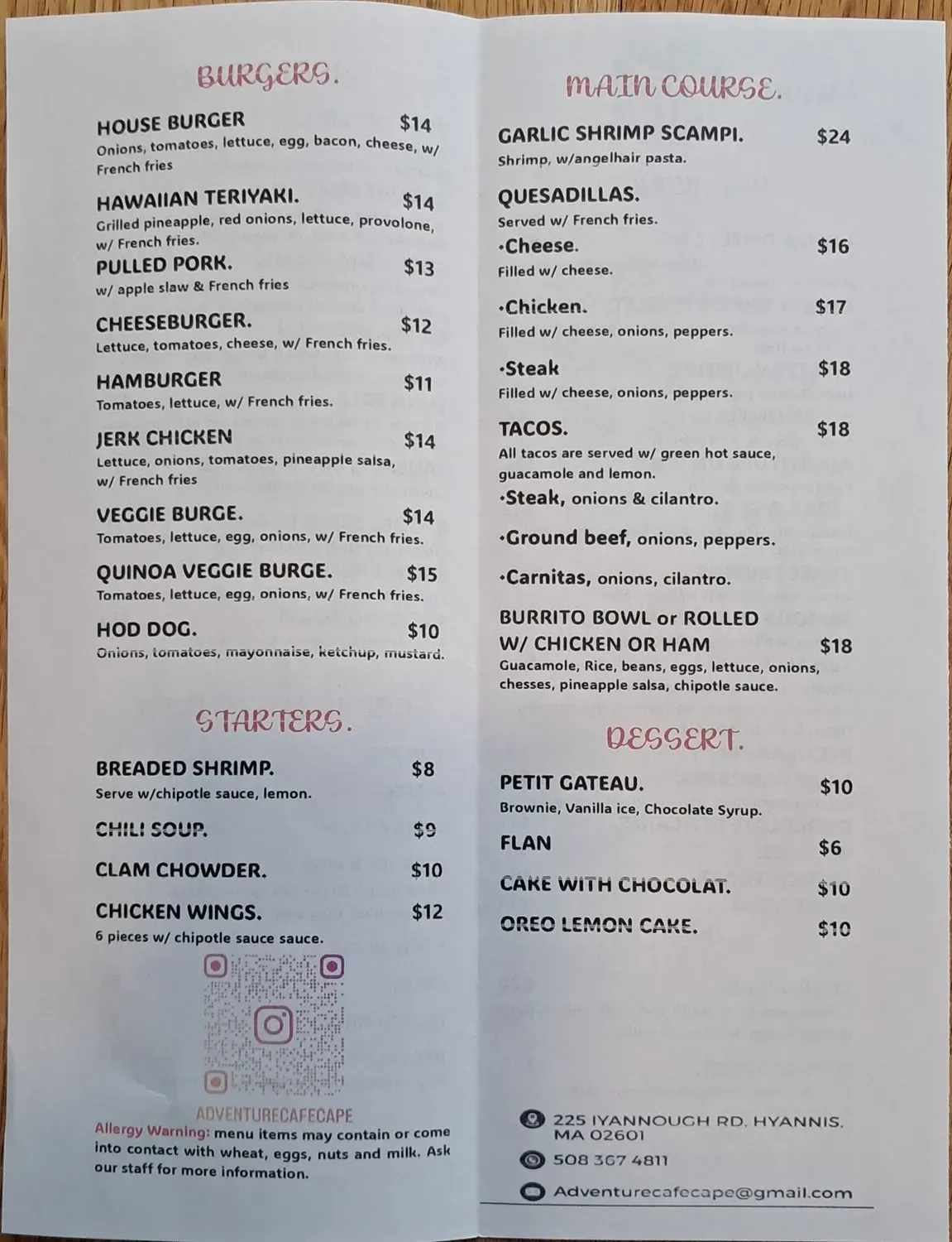 Menu 1