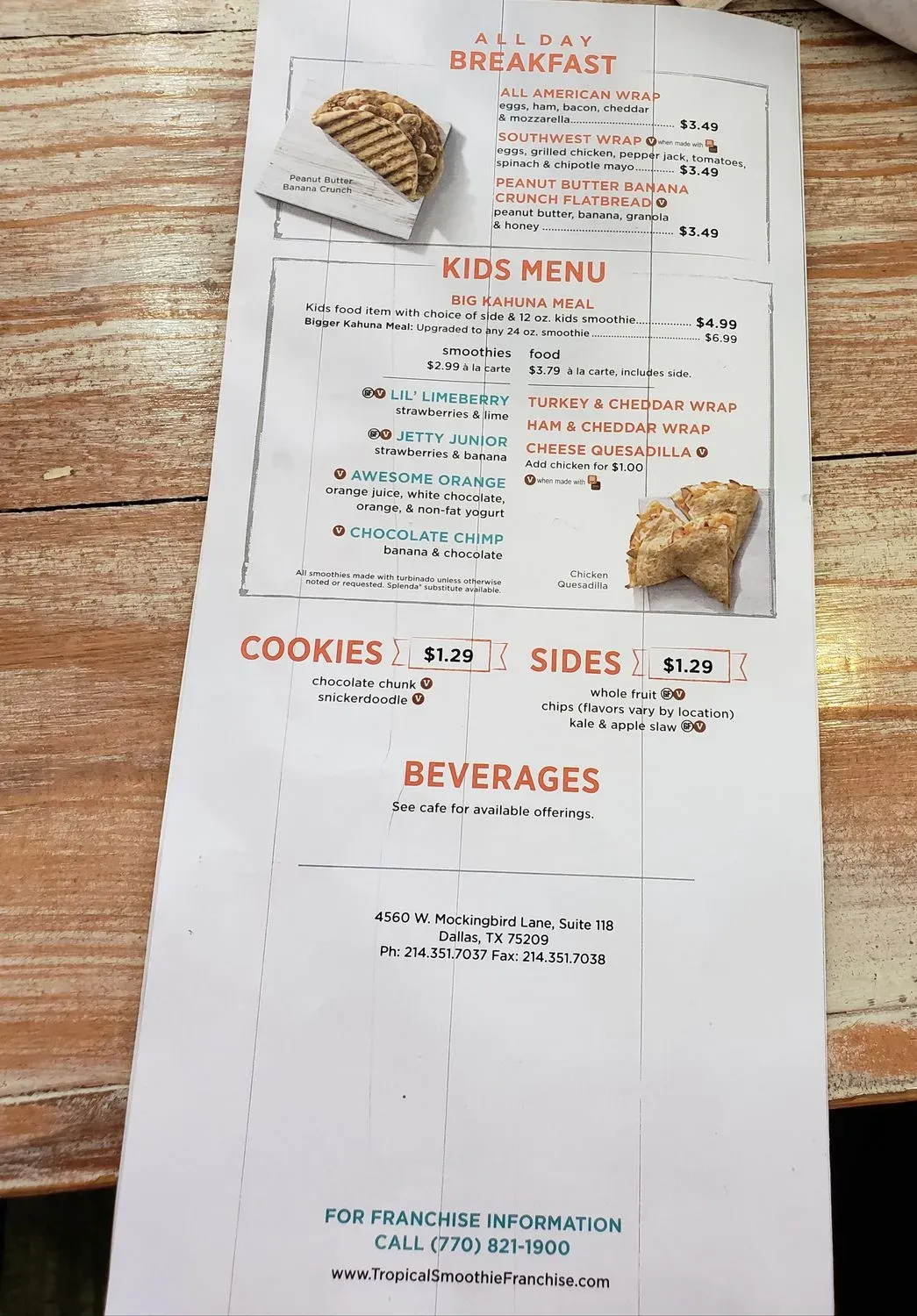 Menu 4