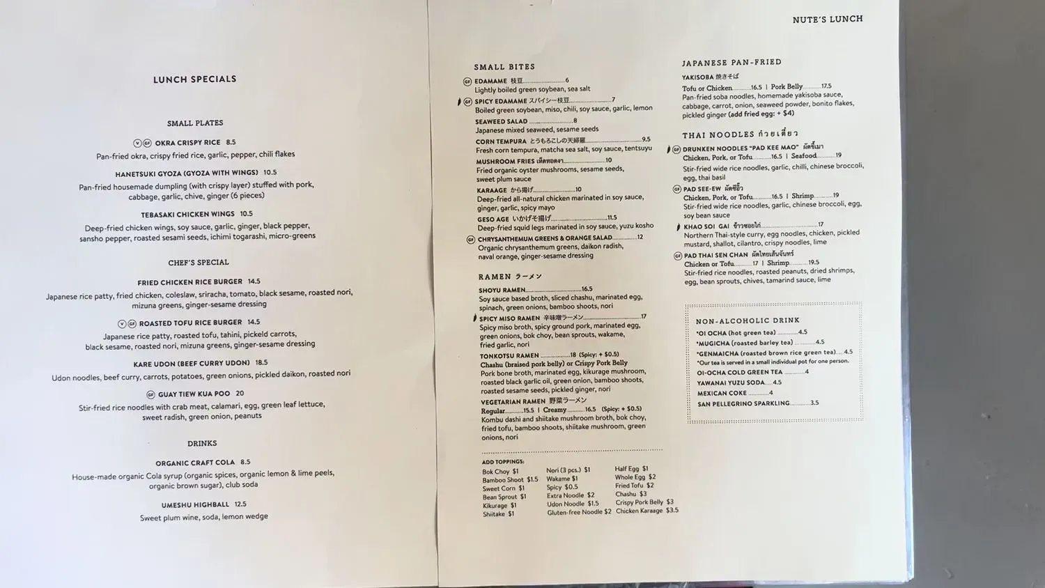 Menu 1