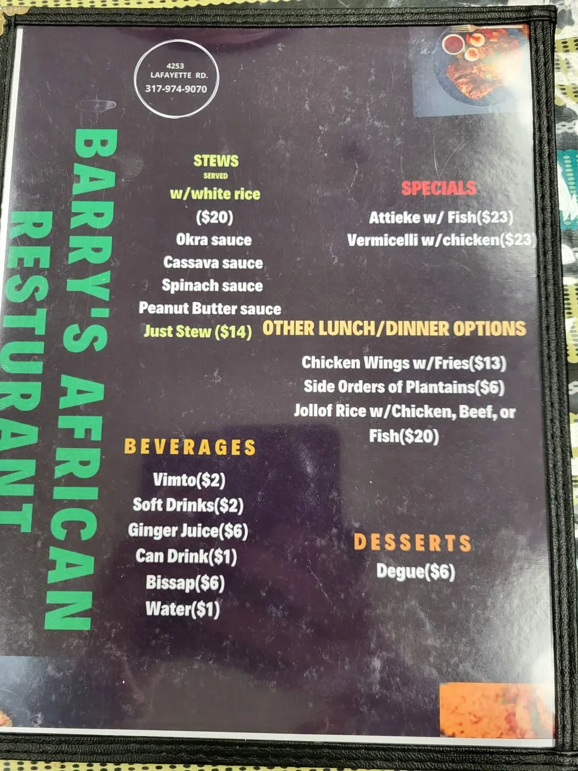 Menu 2