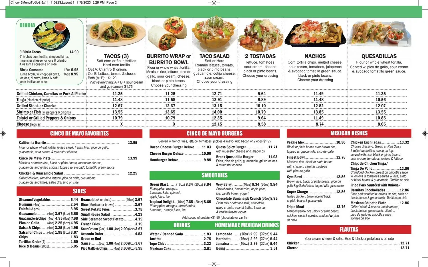 Menu 2