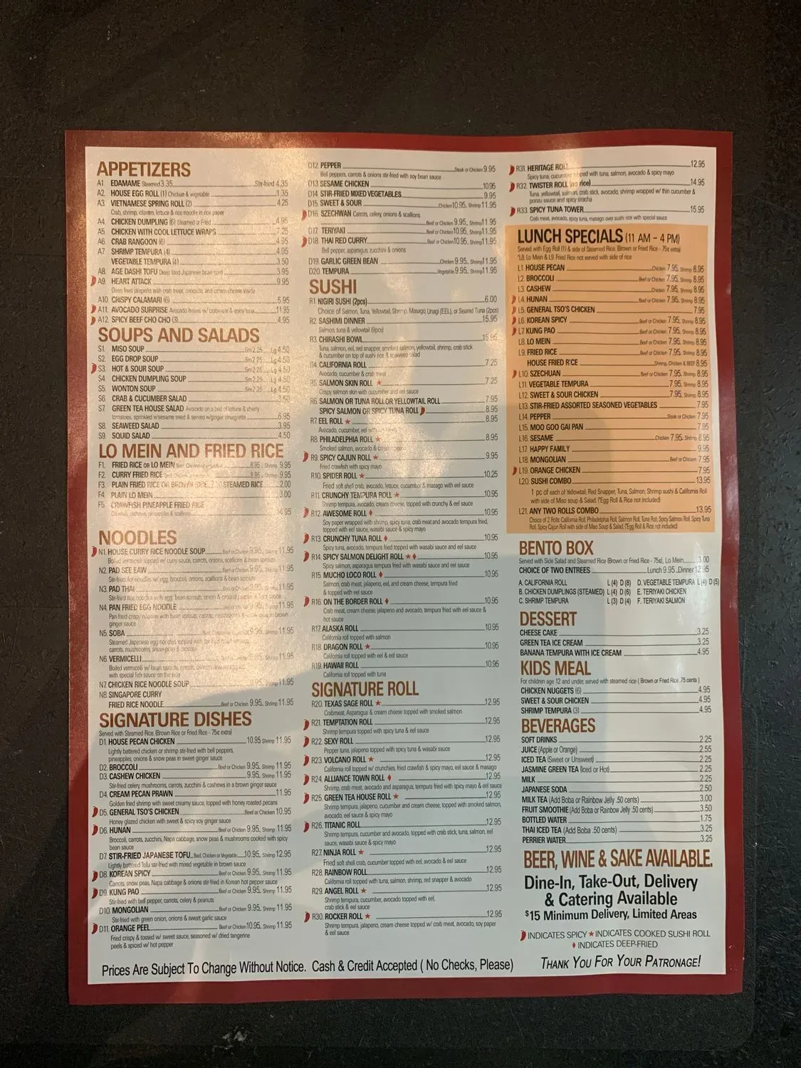 Menu 2