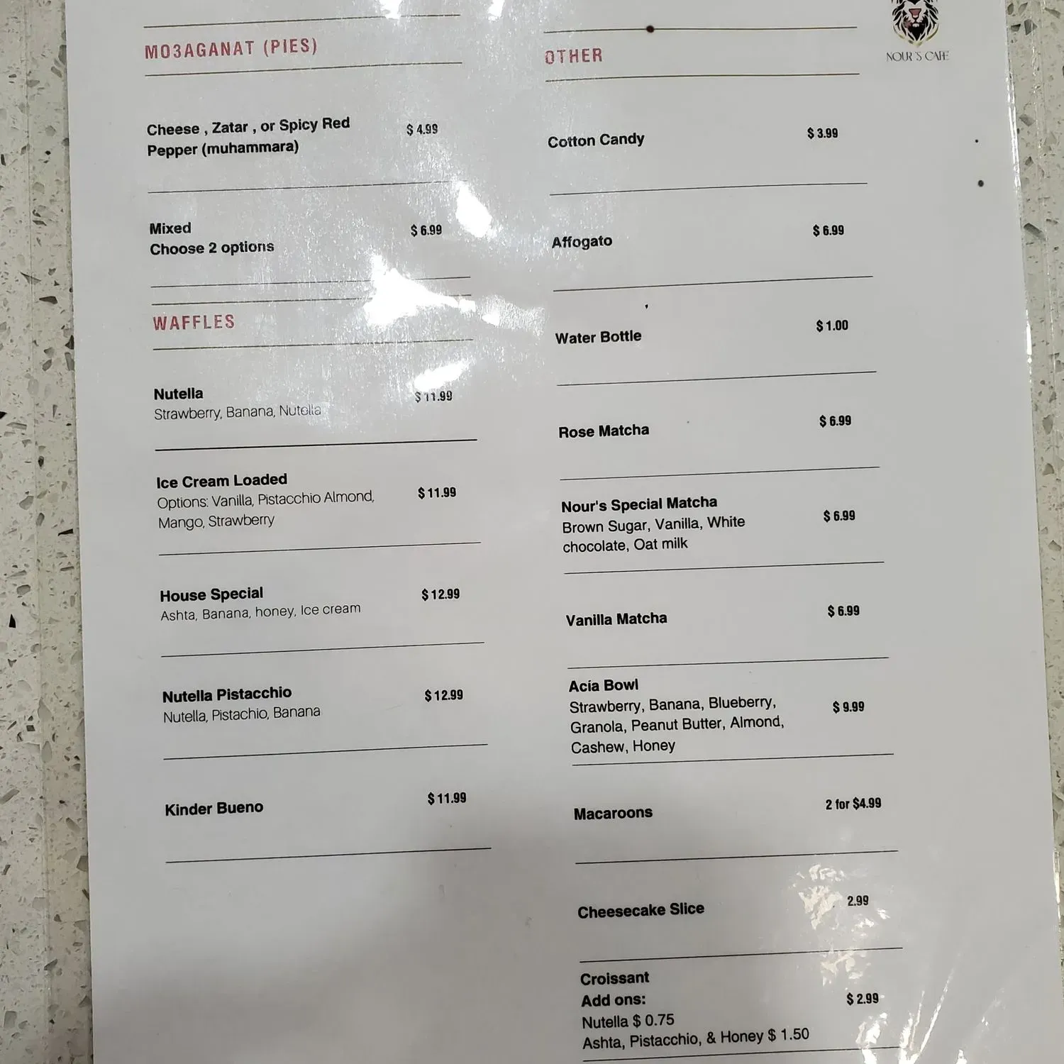 Menu 1