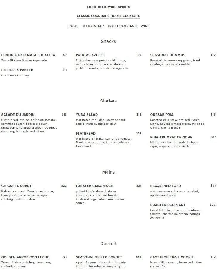 Menu 1