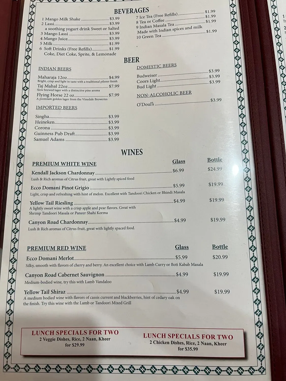 Menu 4