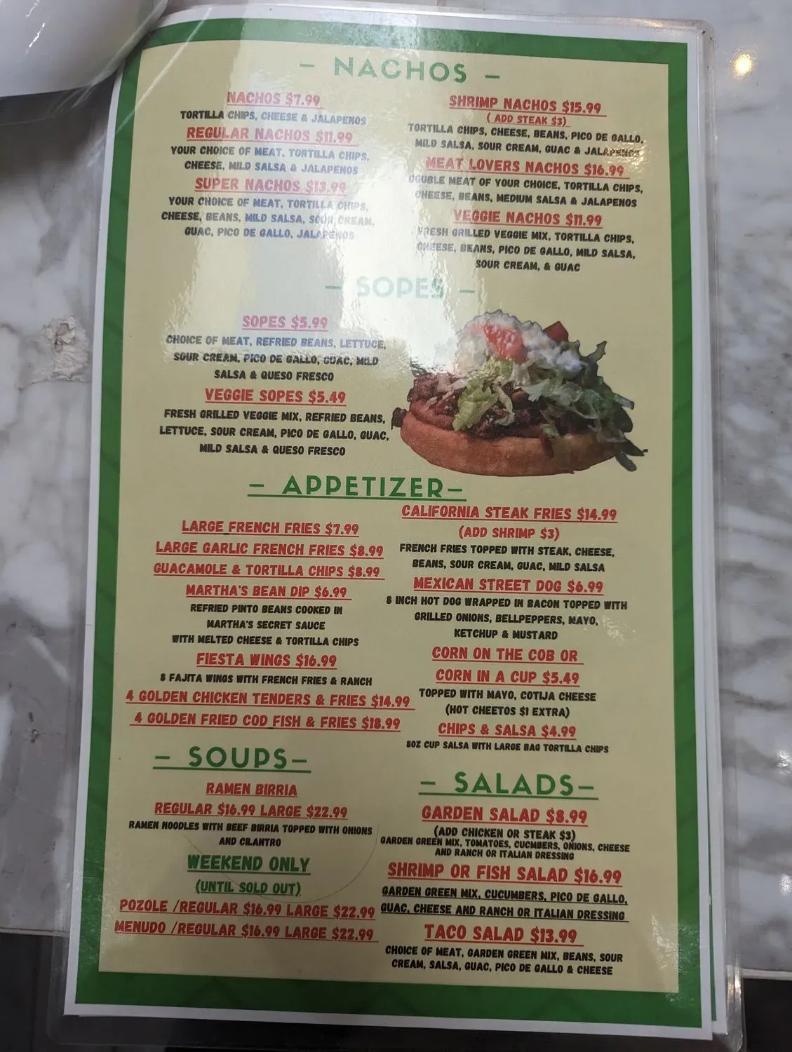 Menu 2