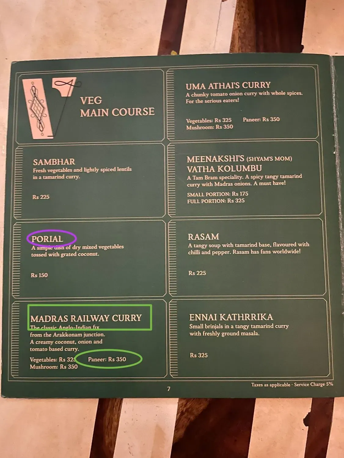 Menu 1