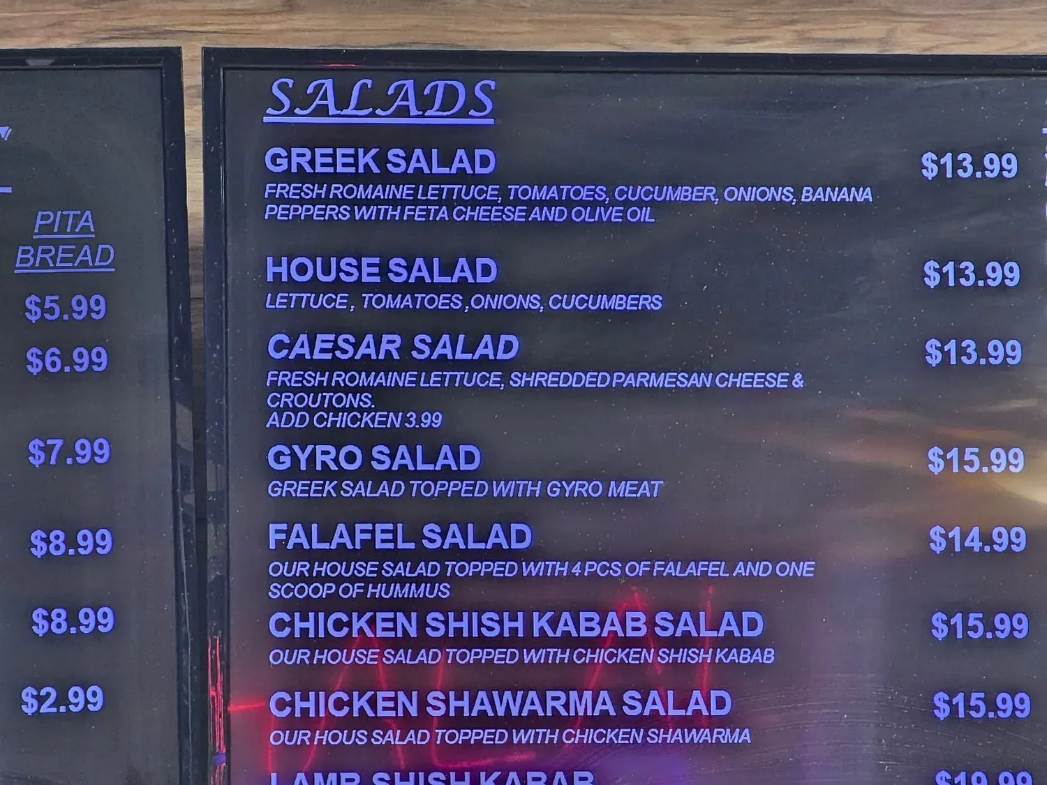 Menu 1